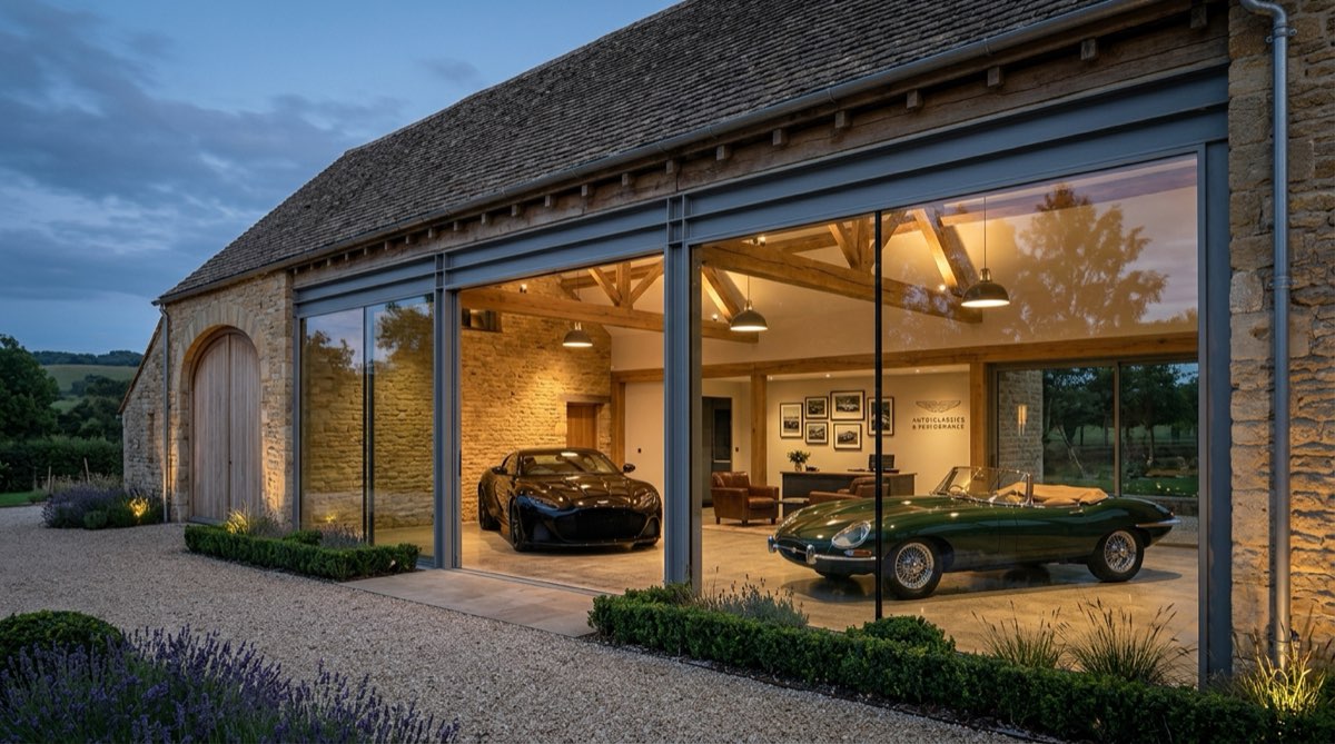 Specialist performance car showroom